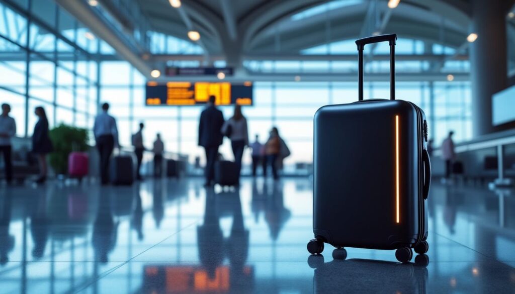 découvrez le bagage connecté qui prévient la perte de vos valises dans les hubs aéroportuaires grâce à une technologie innovante assurant traçabilité et sécurité tout au long de votre voyage.