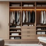 optimisez l'espace dans les petites chambres avec un dressing sur mesure, conçu pour maximiser le rangement et allier praticité et esthétique.